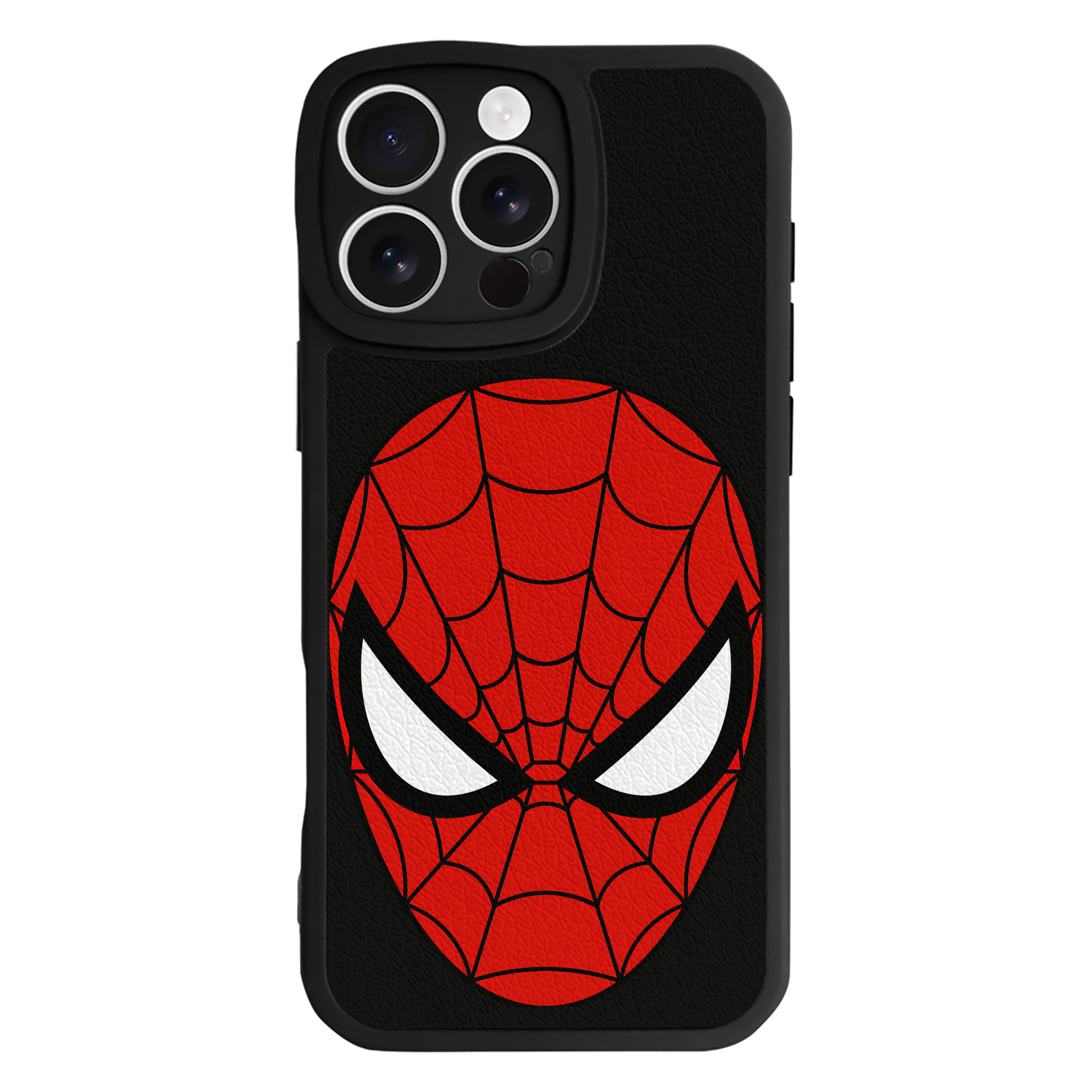 Spider Man スパイダーマン 【iPhone 16シリーズ対応】シリコンスマホケース（レザー調） 材質：シリコン